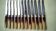 12 cheese knives, fruit handle in horn