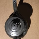 Tin teapot a.b. sheffield number 3027
