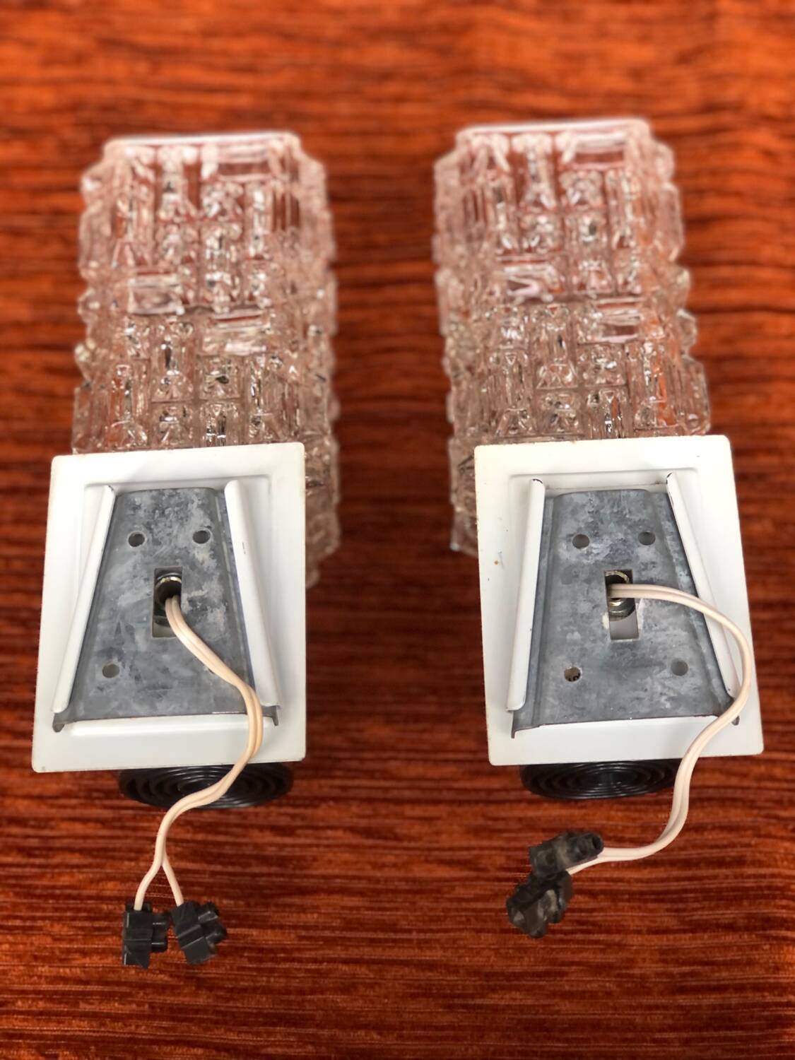 Pair of Targetti wall lights, 1970