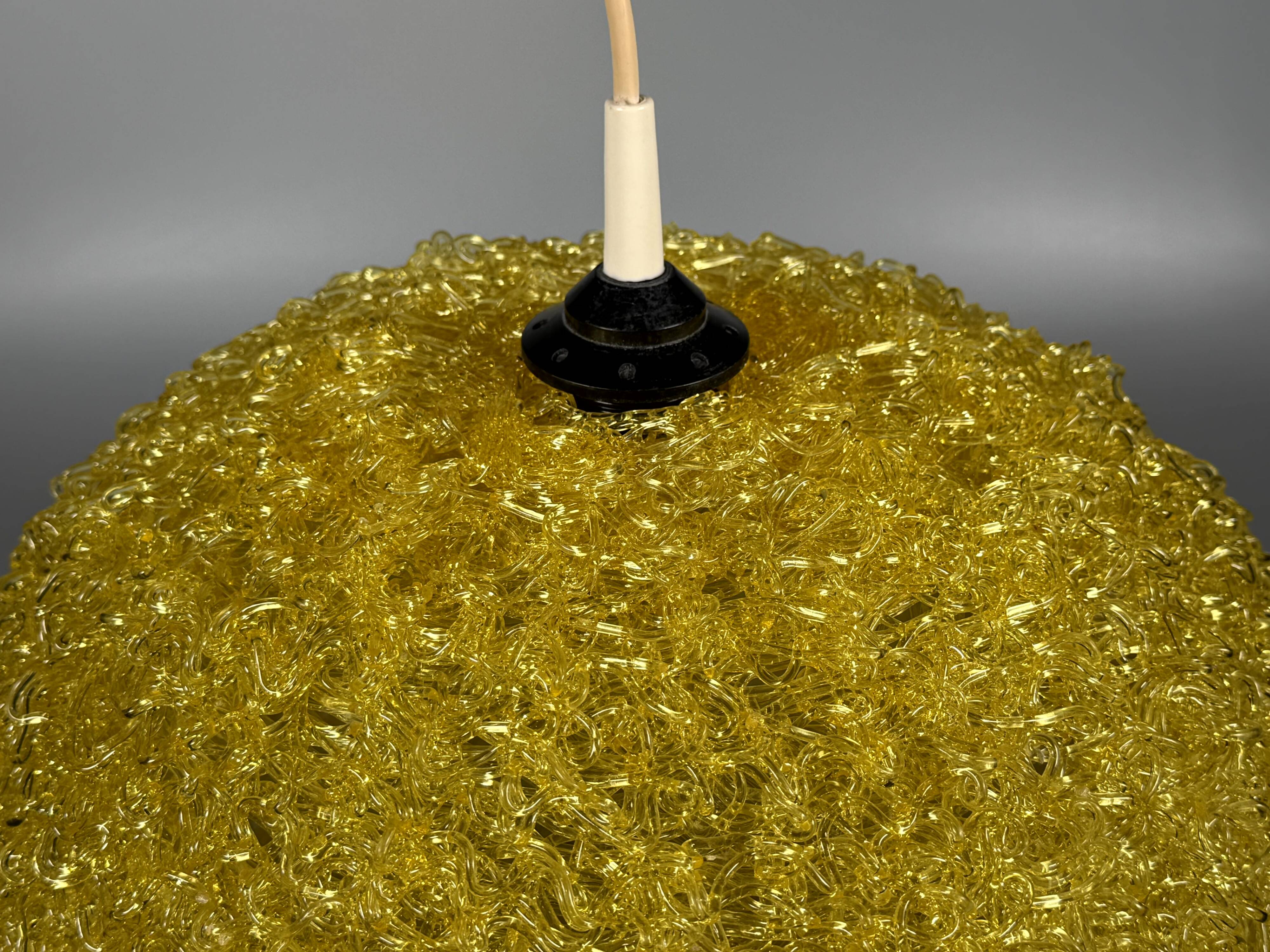 1960s/70s Ceiling Lamp  Globe Lamp Acrylic Plastic "Spaghetti" Style