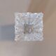 Molded glass vase cross 1940