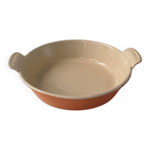 Round enamelled cast iron gratin dish Le Creuset