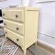 Commode vintage peinture beige