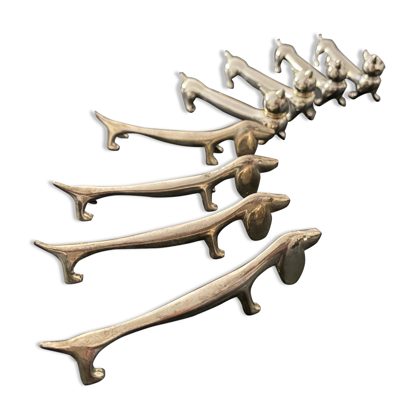 Dachshund and cat shape knife holders