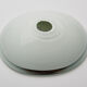 ashtray in white glass and green and orange "bubbles", 70s