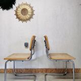 Pair of chairs Marcel Breuer model Cesca B32