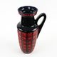 Fat Lava ceramic vase with relief texture, West German pottery, 1970s