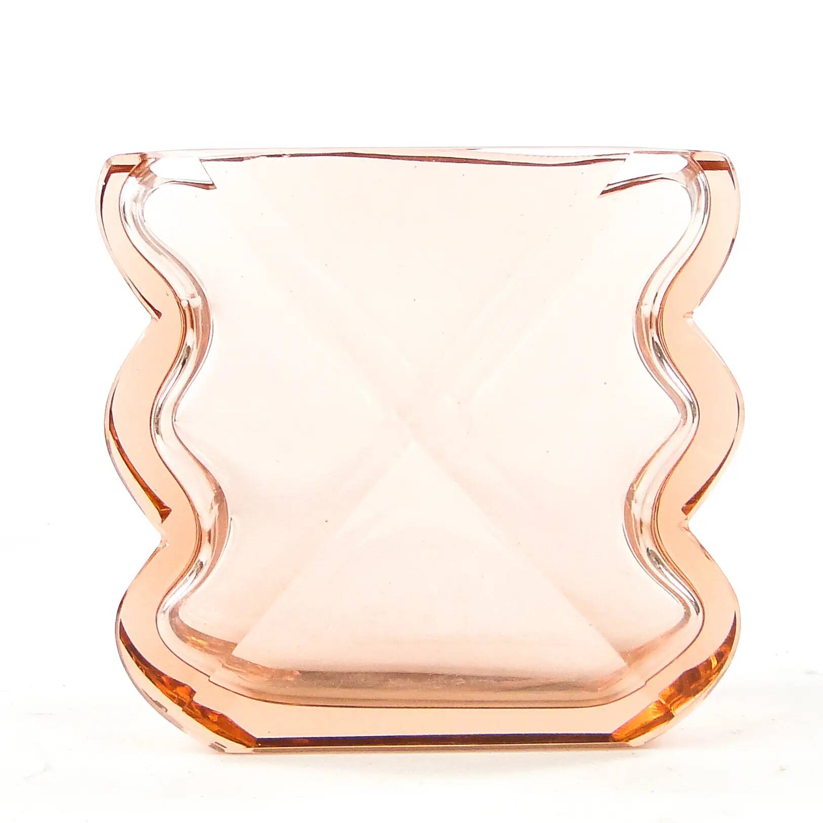 Art Deco vase, crystal, Moser, Czechoslovakia, 1930s