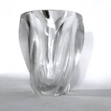 Lalique, Polished and Frosted Crystal Glass model Ingrid from 60s