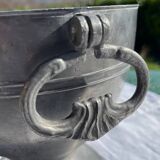 Vintage pewter vase with 2 handles