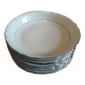 8 soup plates Limoges porcelain Union Limousine