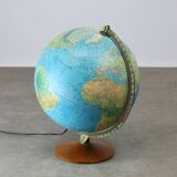 Vintage Danish Illuminated Glass Globe, 90s