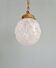 Art Deco suspension in frosted pressed glass, 1930s
