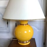 Vintage cracked ceramic lamp foot