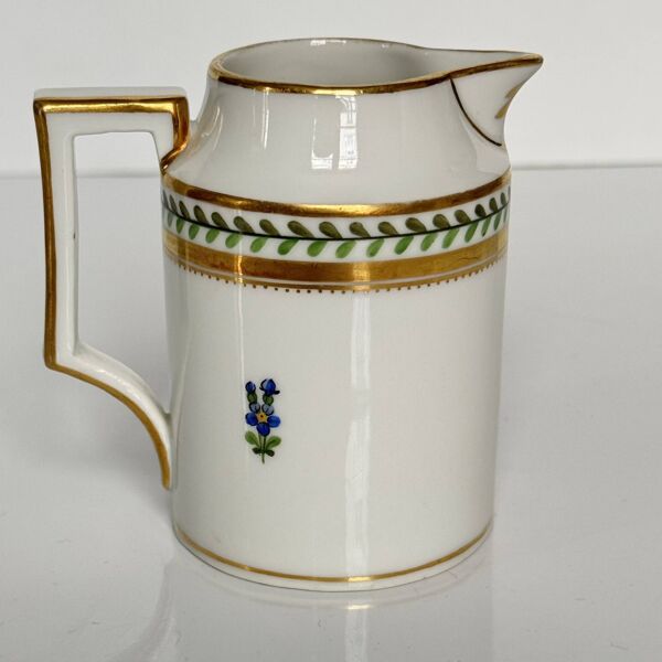 Pot à lait en porcelaine de Vienne peint à la main, XIXe siècle