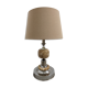 Living room lamp in onyx and chrome metal of the 70s