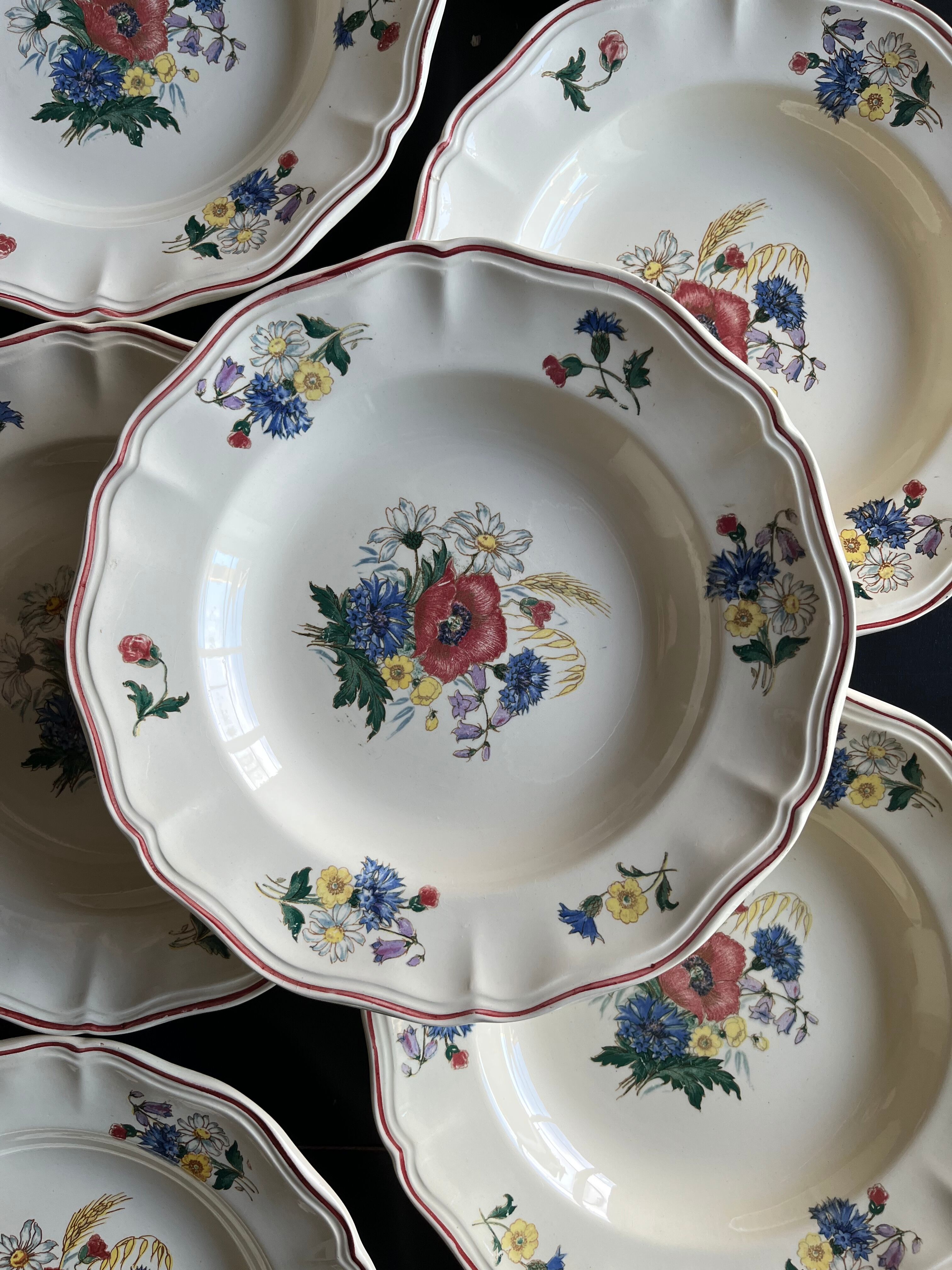 8 plates Sarreguemines Digoin