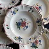 8 plates Sarreguemines Digoin