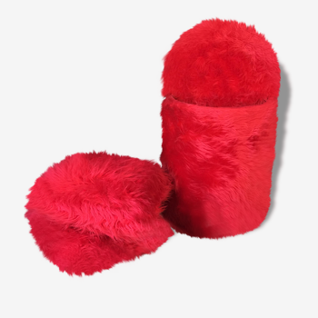 Pouf hairpiece with its cushions