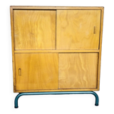 Mid-Century Vintage Storage Cabinet on Metal Legs