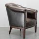 Vintage Leather Armchair, Czechoslovakia