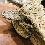 Reindeer head trophy in braided alfa