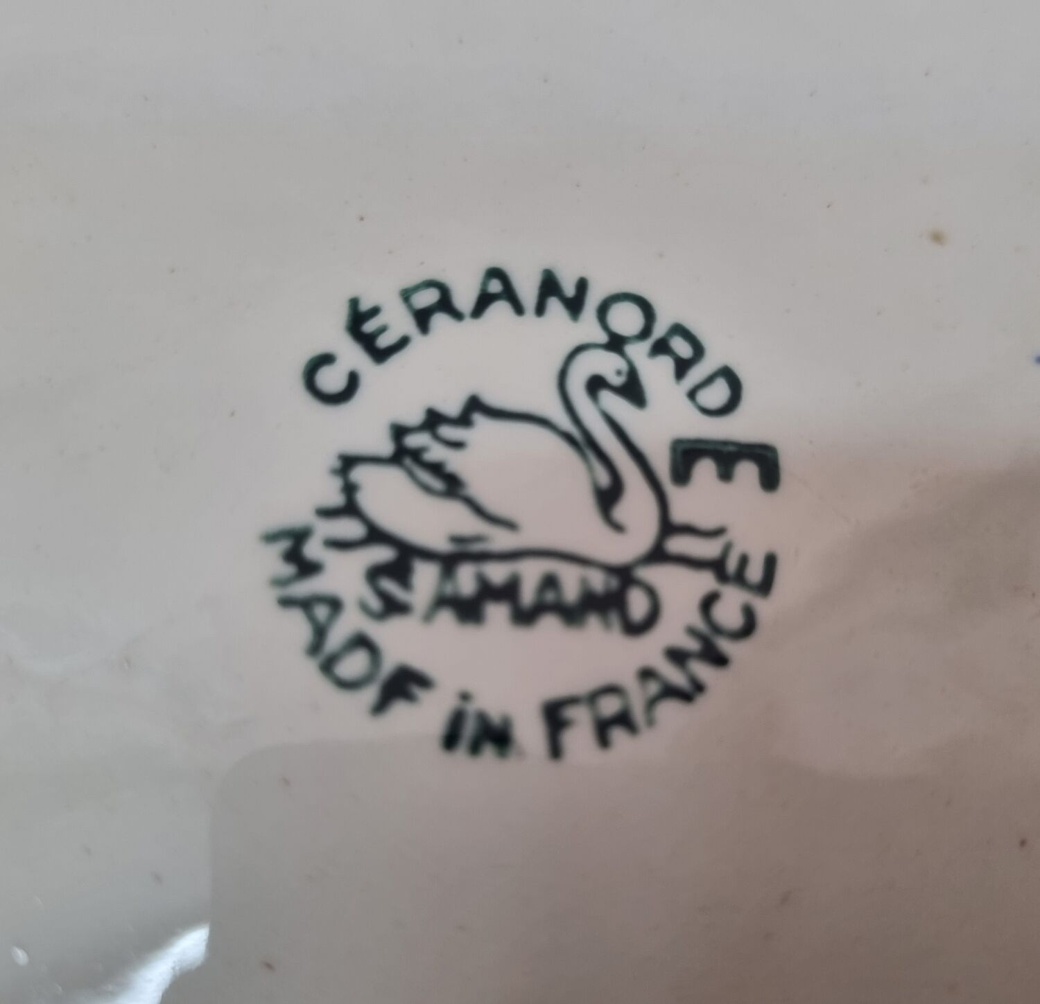 Plat à gâteau de 1960, St Amand Céranord