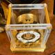 Beautiful Atmos Jaeger LeCoultre clock, in brass glass and plexiglass