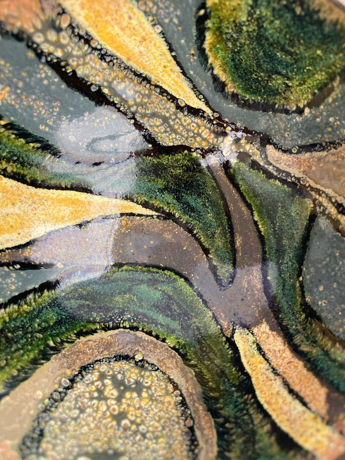 Small Limoges enameled dish, Duban & Christel