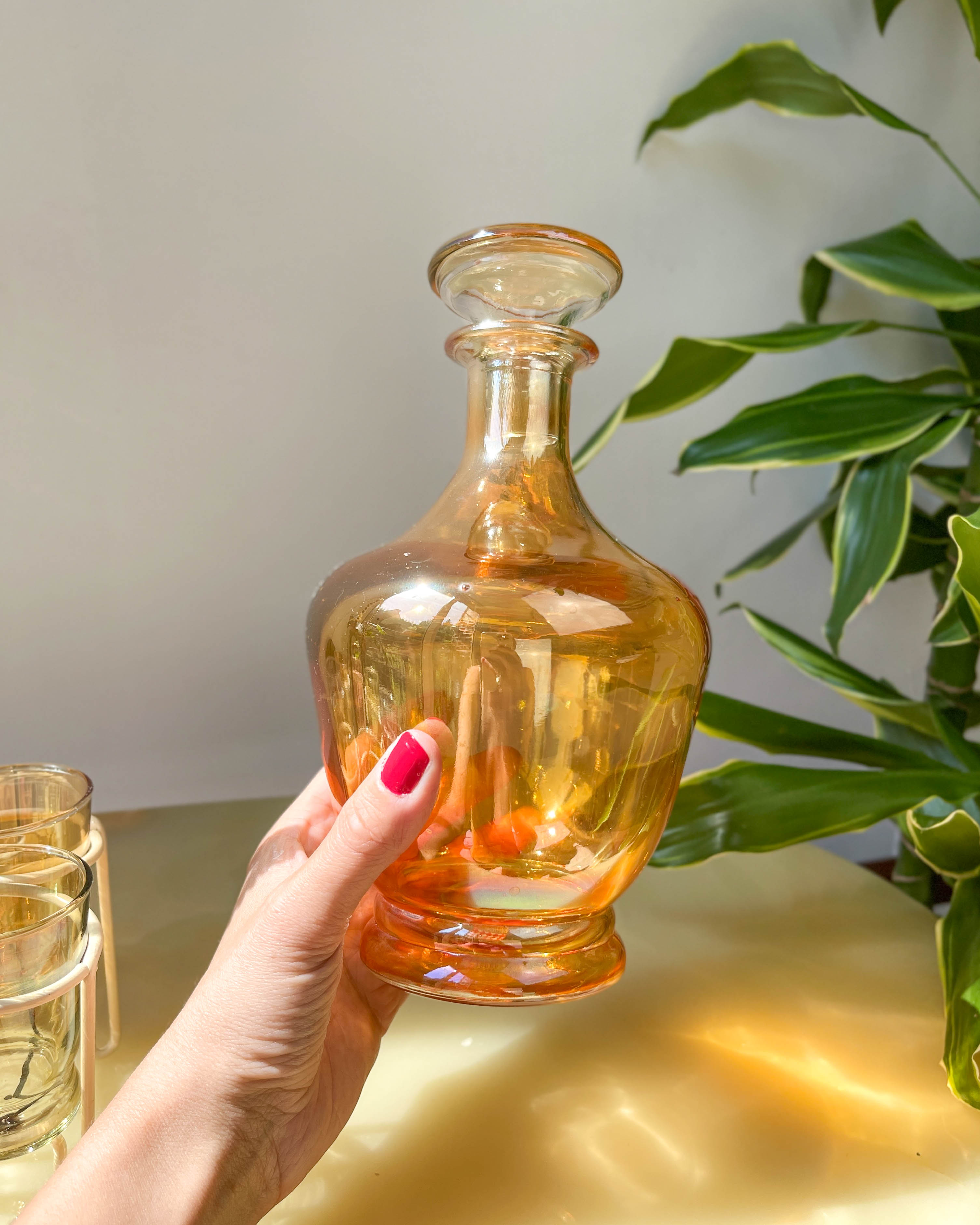 Aperitif service, cooked wine, port or liqueur Verrerie de Monaco