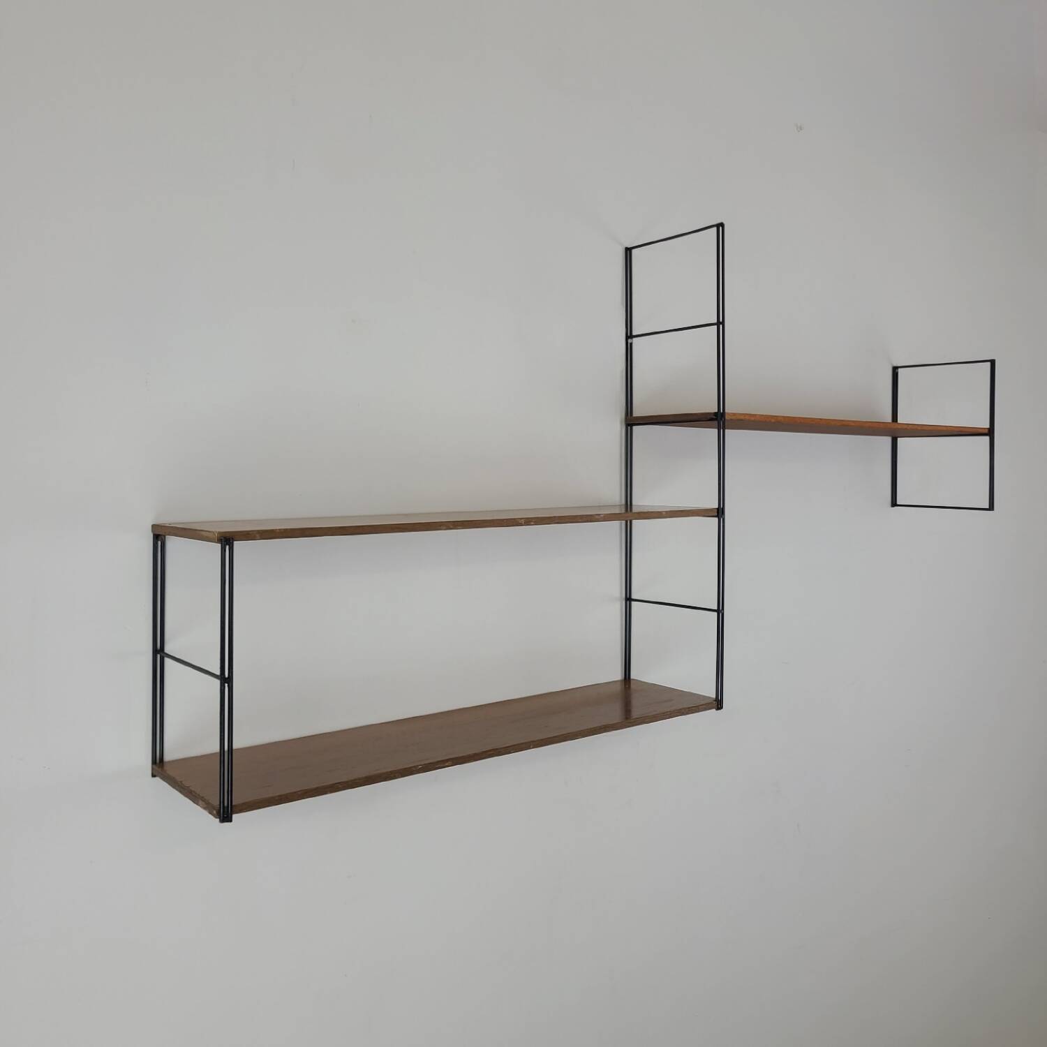 Vintage wall shelves 1960s modernist Scandinavian design