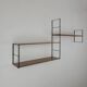 Vintage wall shelves 1960s modernist Scandinavian design