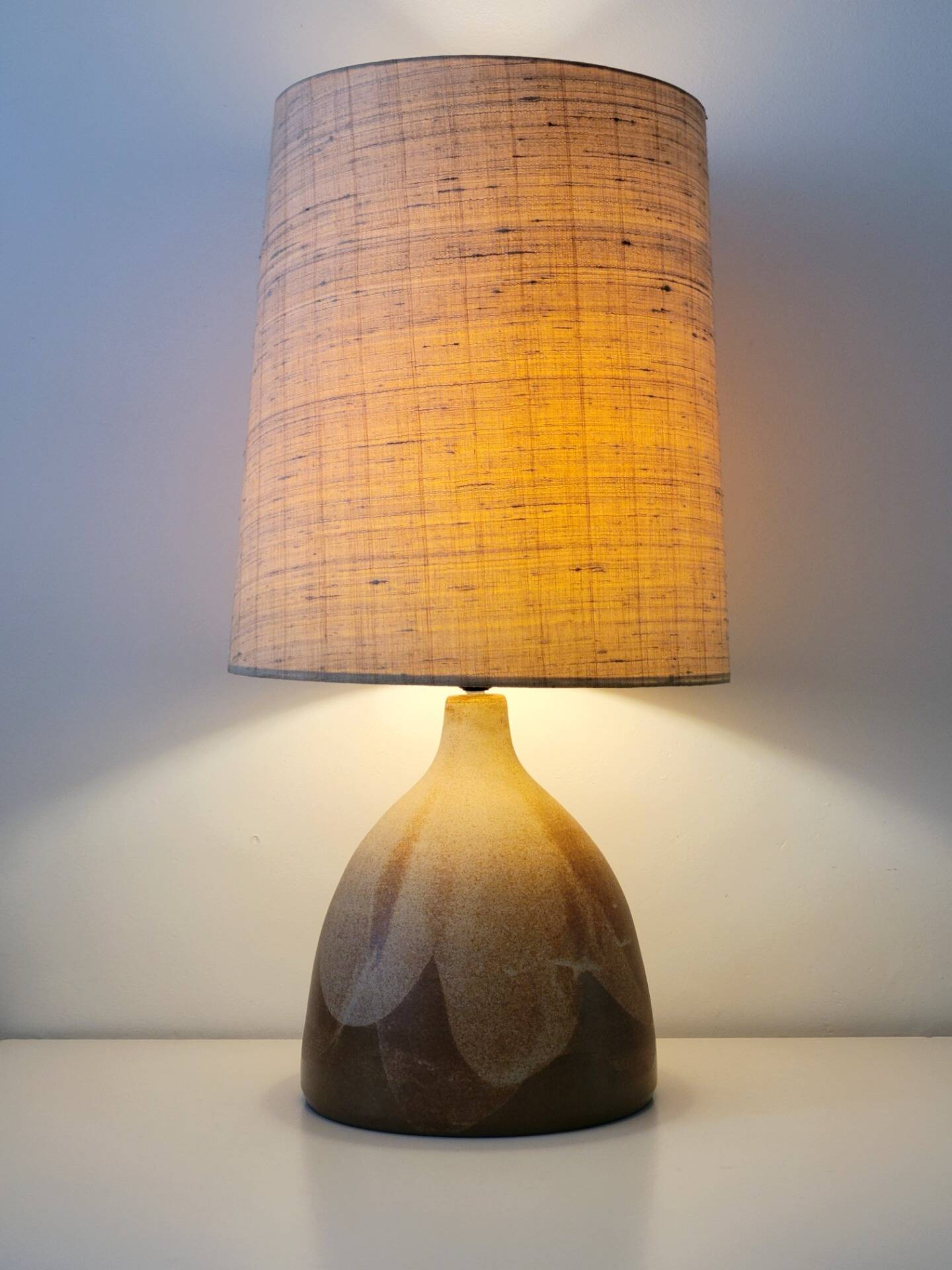 Large ceramic table lamp by Krosselbach, Germany
