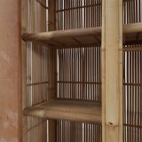 Armoire en bambou et rotin du milieu du siècle, Italie vers 1960