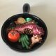 Fish trompe l'oeil dish in earthenware
