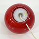 Lampe de table italienne rouge en céramique, 1970