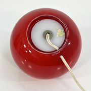 Red Italian ceramic table lamp, 1970