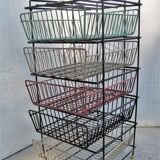 Vintage trolley storage rack 1950