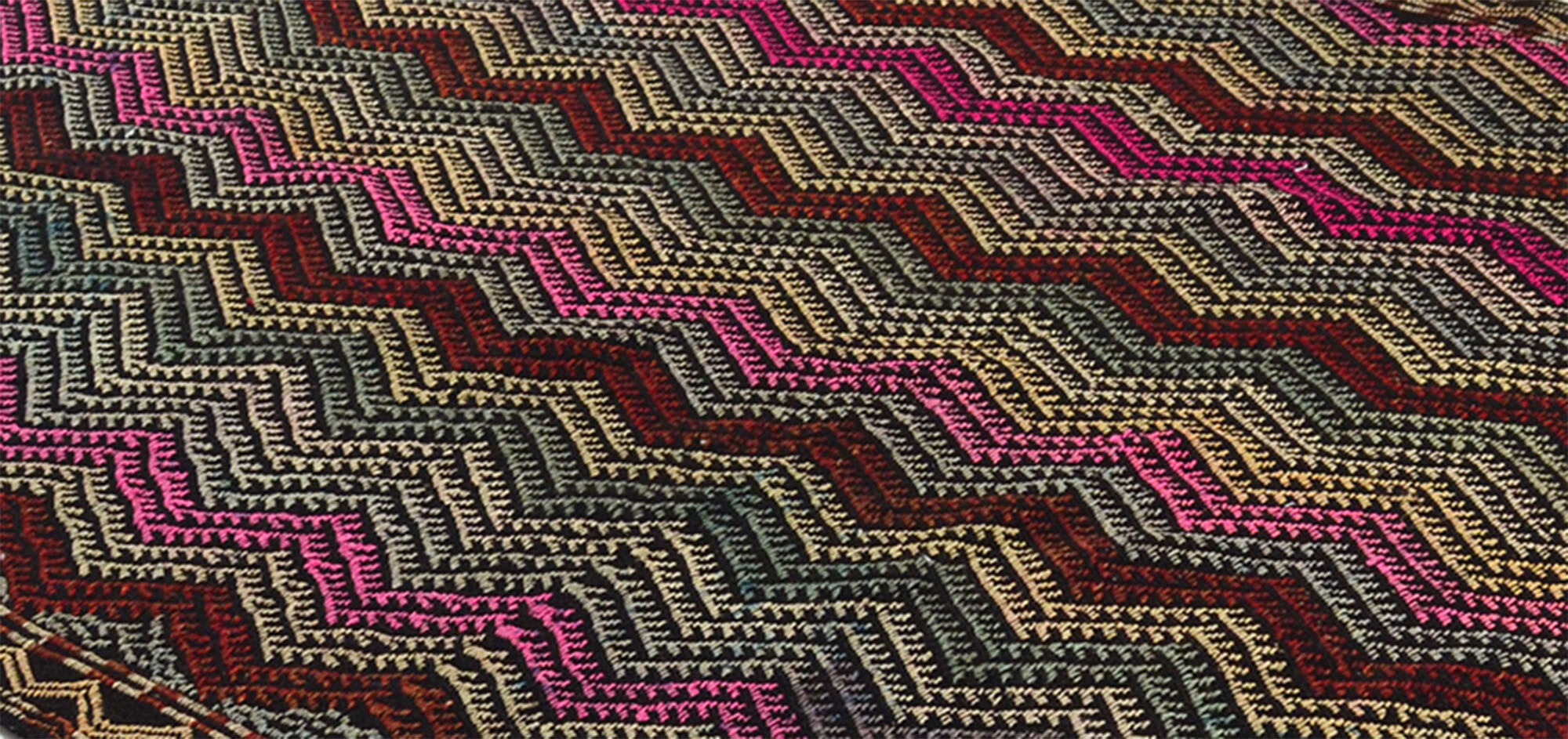 Anatolian handmade kilim rug 285 cm x 173 cm