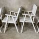 Ensemble de 4 fauteuils de jardin pliants vintage 1960's