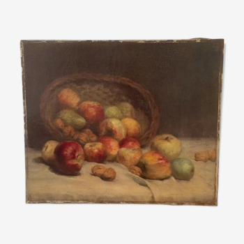 19th century fruit oil painting