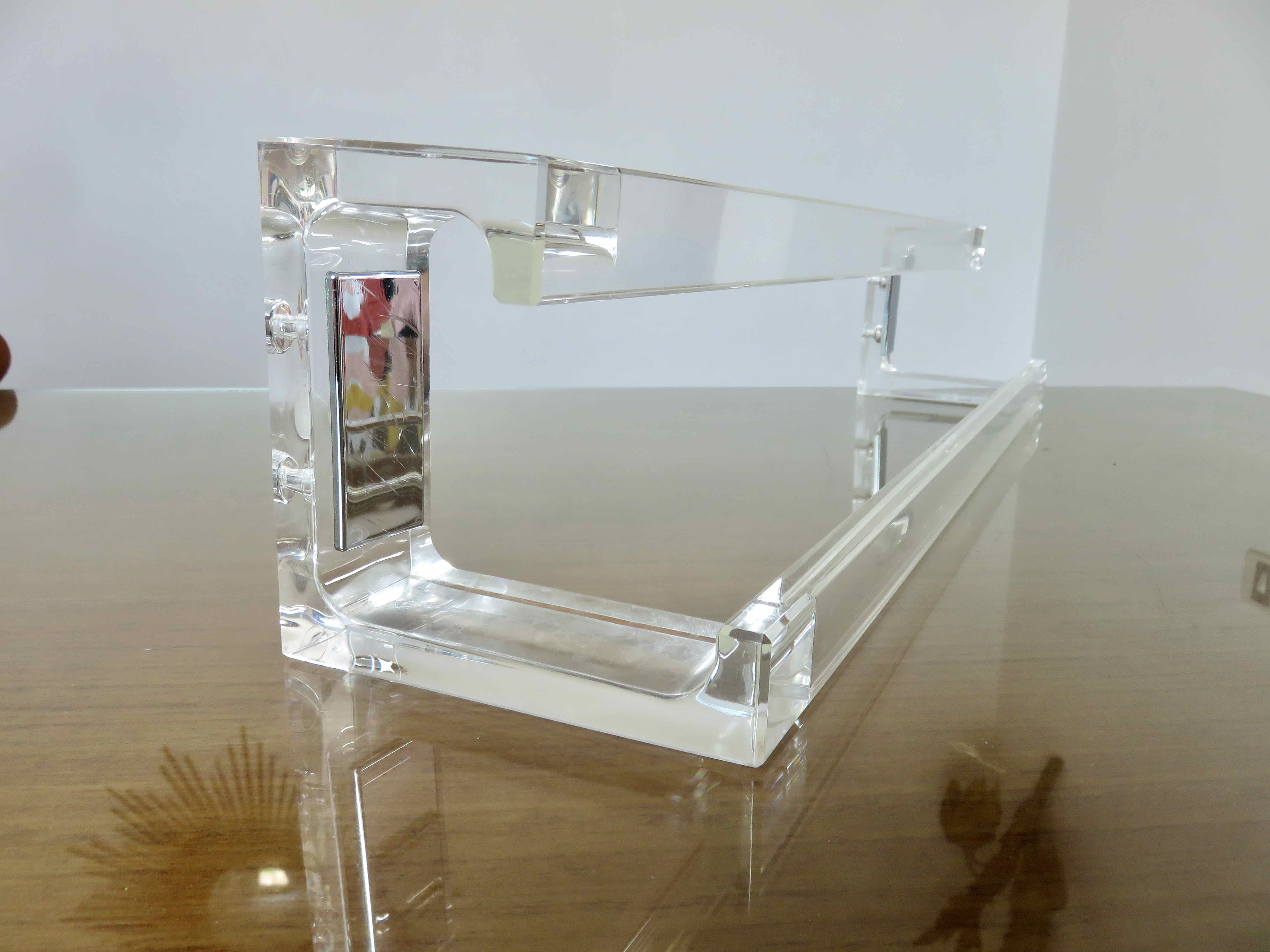 Plexiglas towel rack 70s