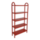 Red tubular leg shelf, 1980
