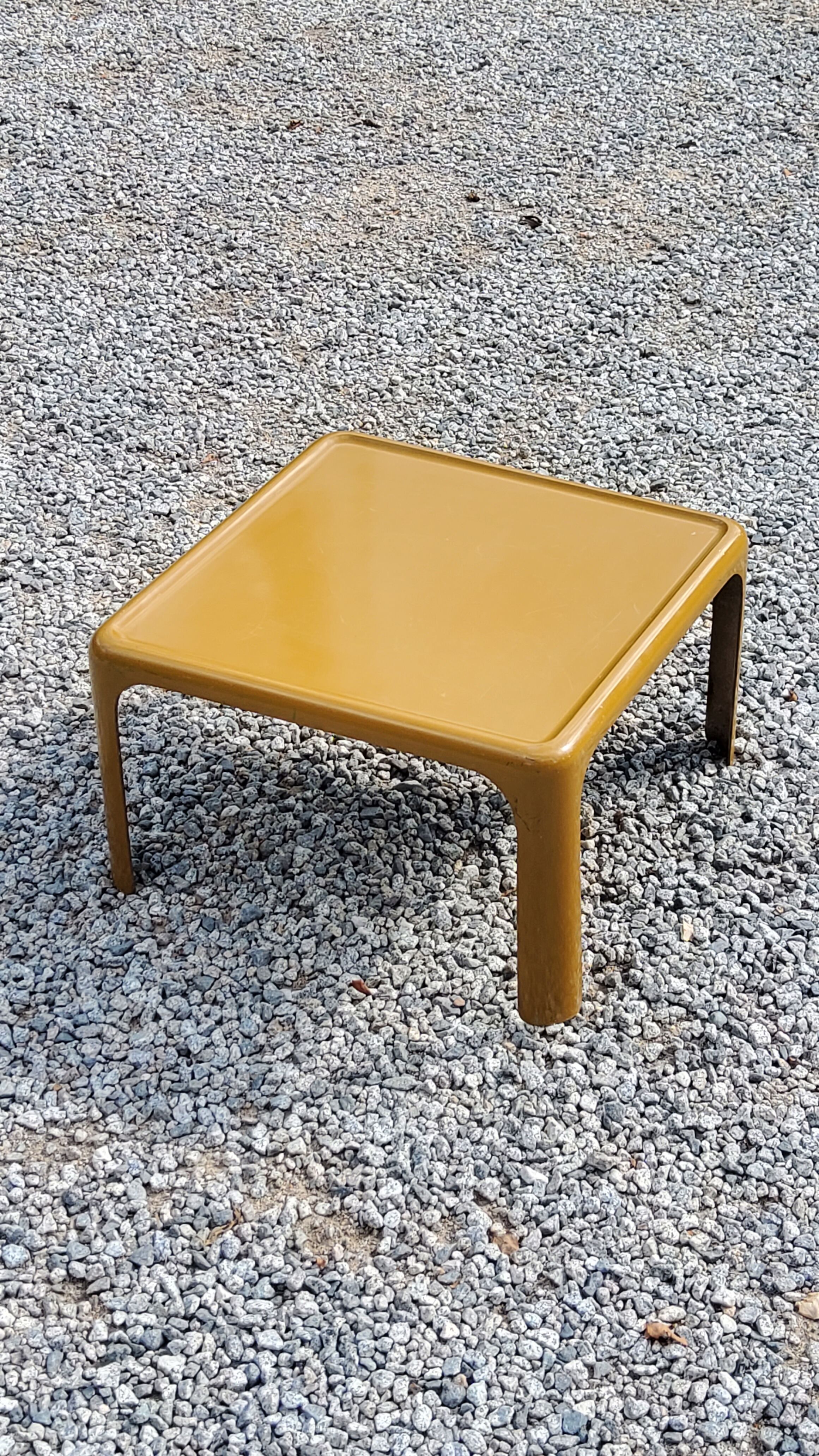 70s fiberglass coffee table