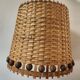 Vintage 60's wicker pendant light