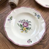 10 flower plates Sarreguemines Lyon