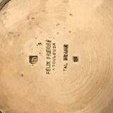 Art deco vase in silver metal Félix Frères Toulouse