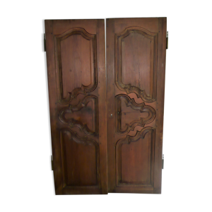 Paire de portes d'armoire ancienne