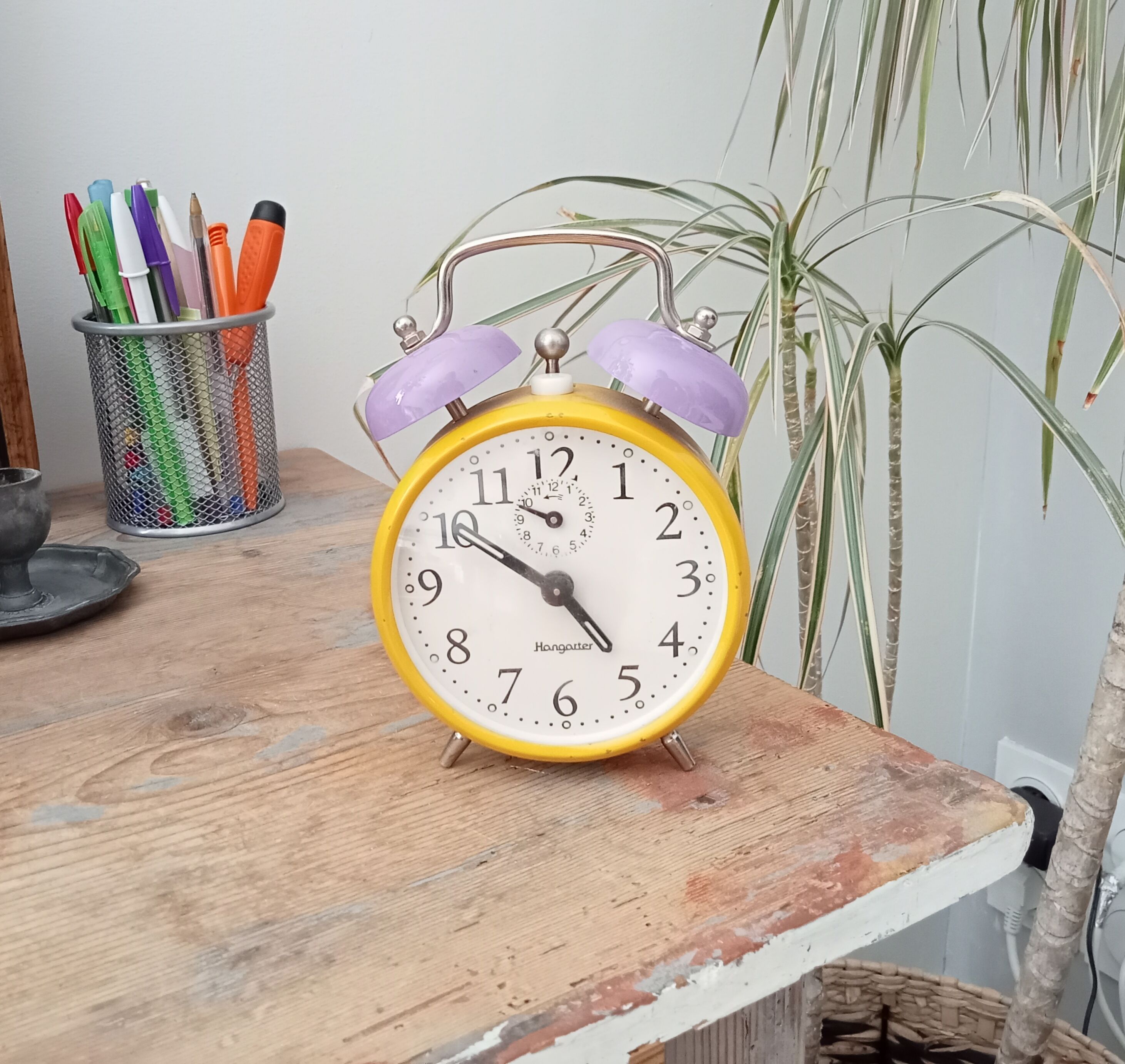 Vintage alarm clock Hangarter 70s/80s