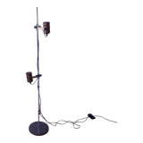 Lampadaire spots métal bois